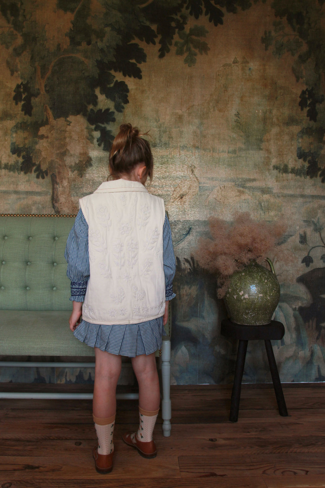 Bonjour Ivory Dyed Denim Jacket