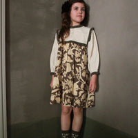 Bonjour Autumnal Terra Flower Ines Dress