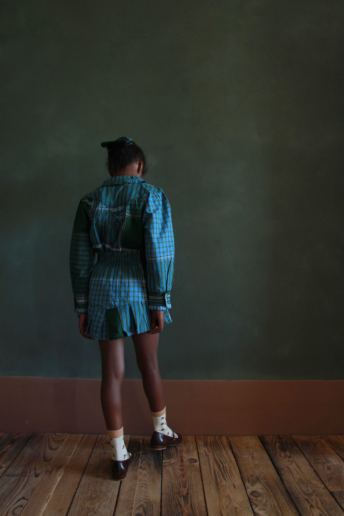 Bonjour Lungi Check Iris Blouse