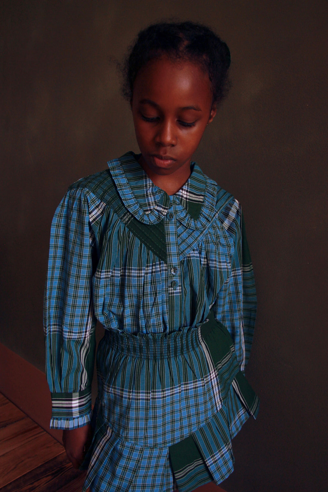 Bonjour Lungi Check Iris Blouse