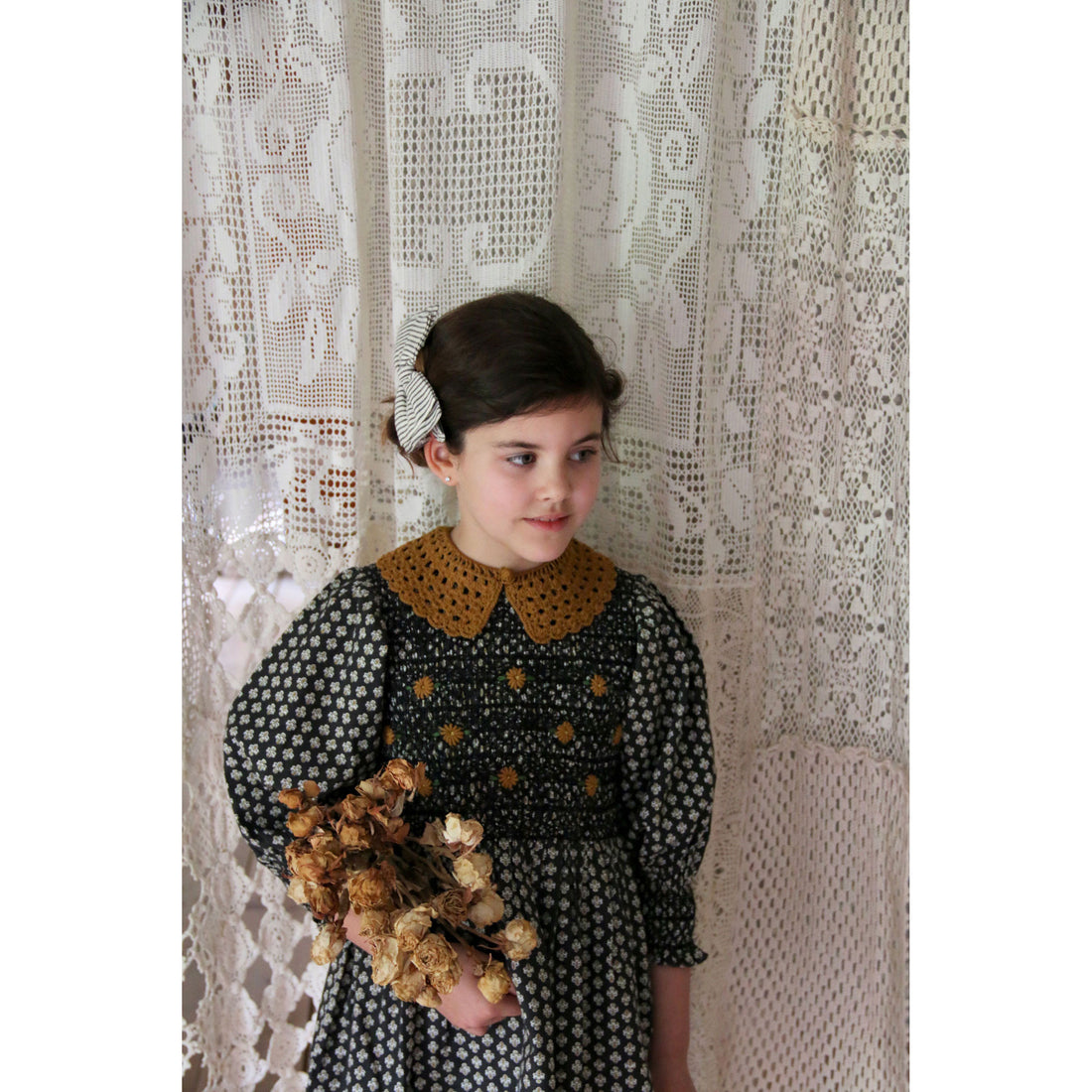 Bonjour Provencal Print Handsmock Blouse