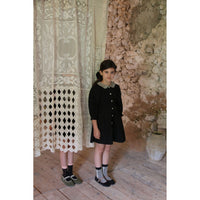 Bonjour Black Dot Print Tunique + Hair Clip