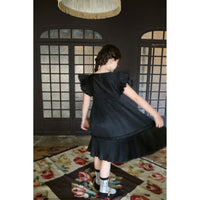 Bonjour Black Taffetas Pleated Dress