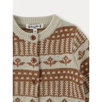 Bene Bene Green Beige Baby Jardin Knit Cardigan