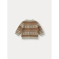 Bene Bene Green Beige Baby Jardin Knit Cardigan