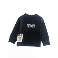 PLAY Navy All Weather Play L/S Logo Tee