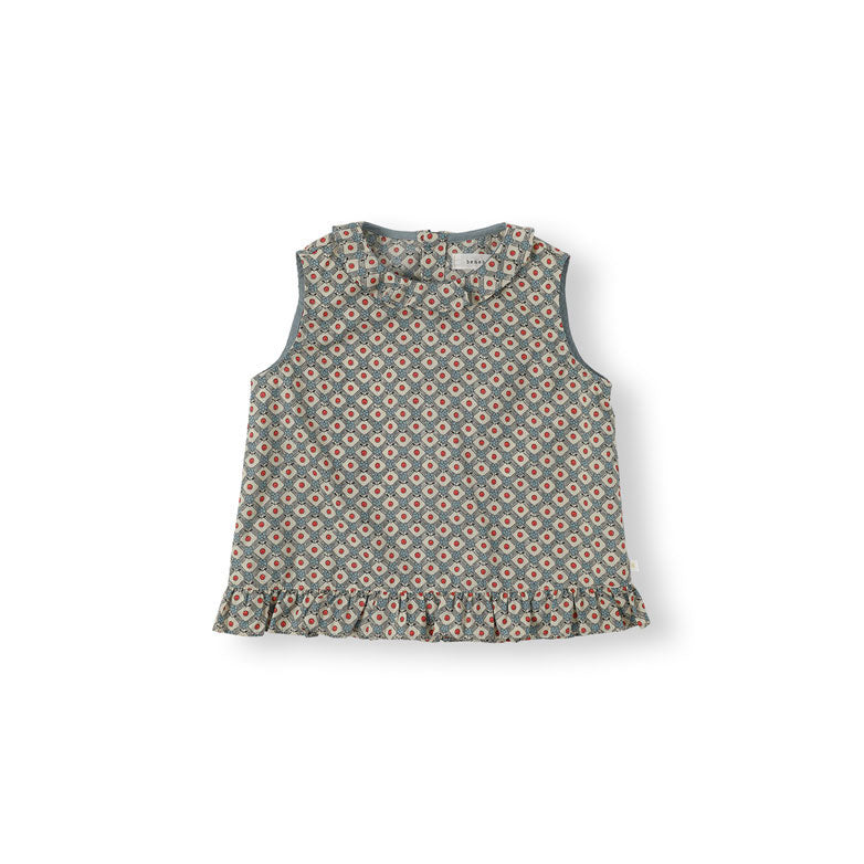 Bene Bene Beige Rhombus Frill Blouse