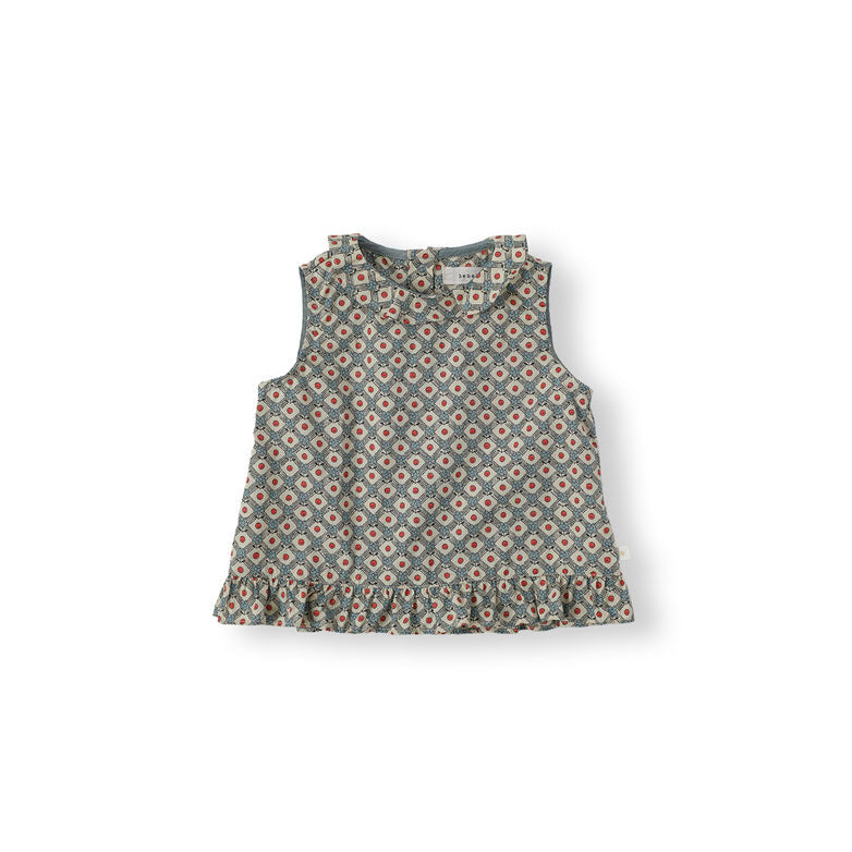Bene Bene Beige Baby Rhombus Frill Blouse