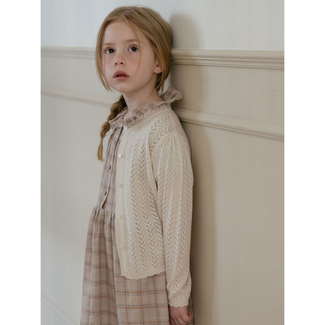 Louisiella Light Beige Ianthe Knit Cardigan