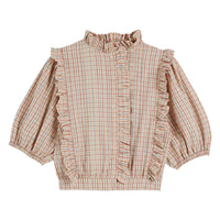 Emile et Ida Vanilla Plaid Womens Blouse