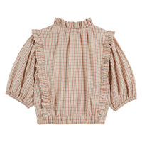 Emile et Ida Vanilla Plaid Womens Blouse
