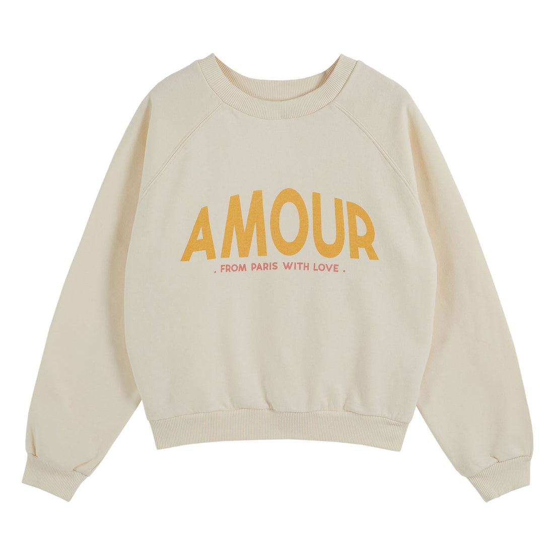 Emile et Ida Ecru Amour Womens Sweatshirt