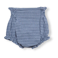 Birinit Indigo Gingham High Bloomer