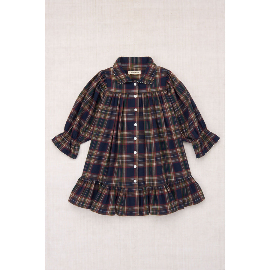 Misha and Puff  Ink Plaid Ingrid Dress