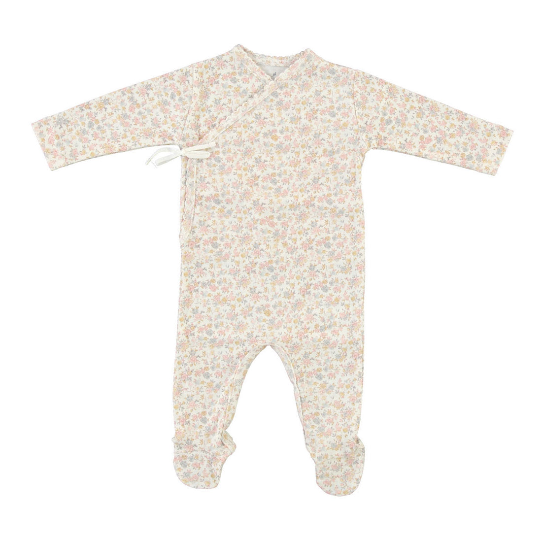Bebe Organic Blooms Iris Wrap Overall