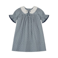 Little Cotton Clothes Dorset Floral Organic Iris Dress