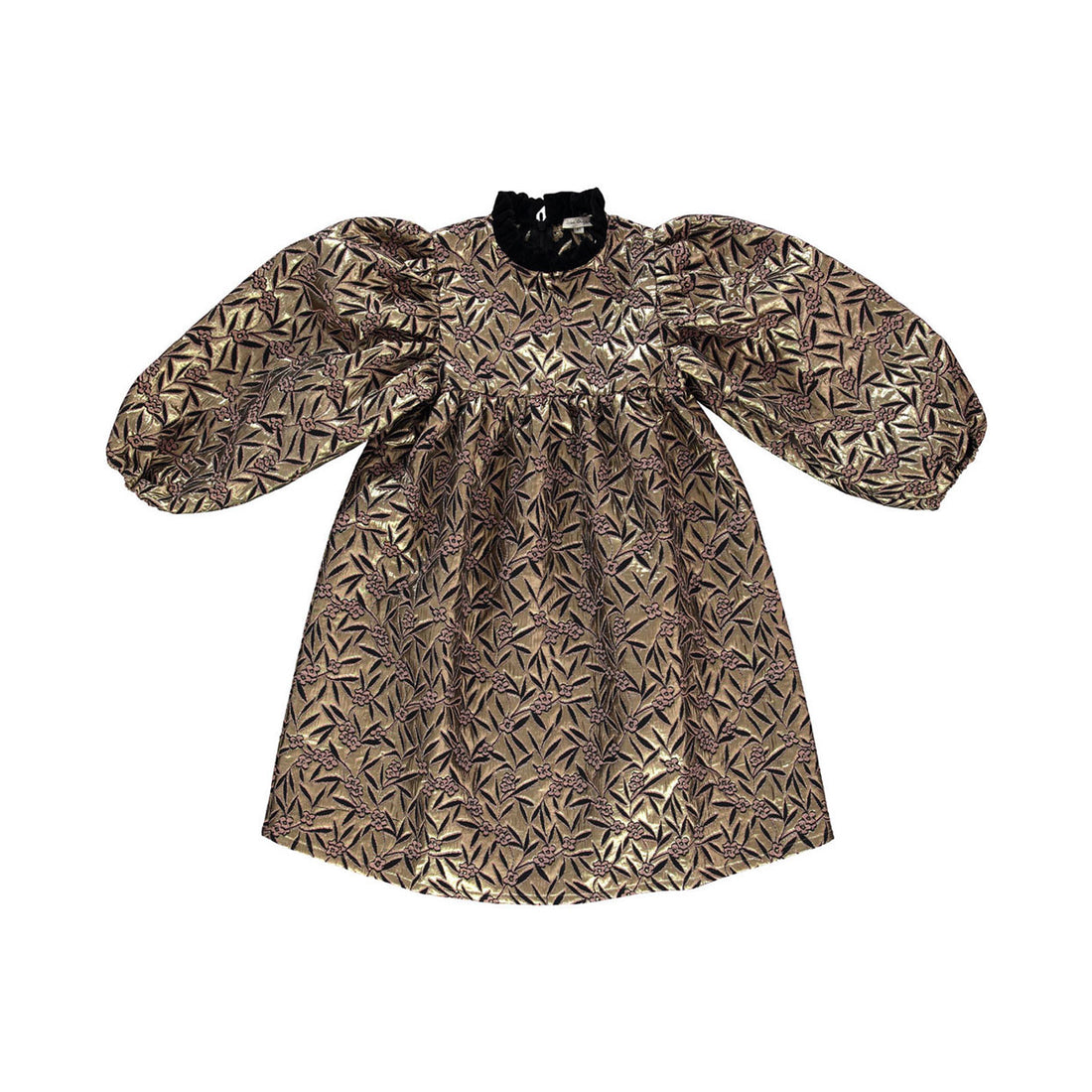 Bebe Organic Metallic Florals Isadora Dress