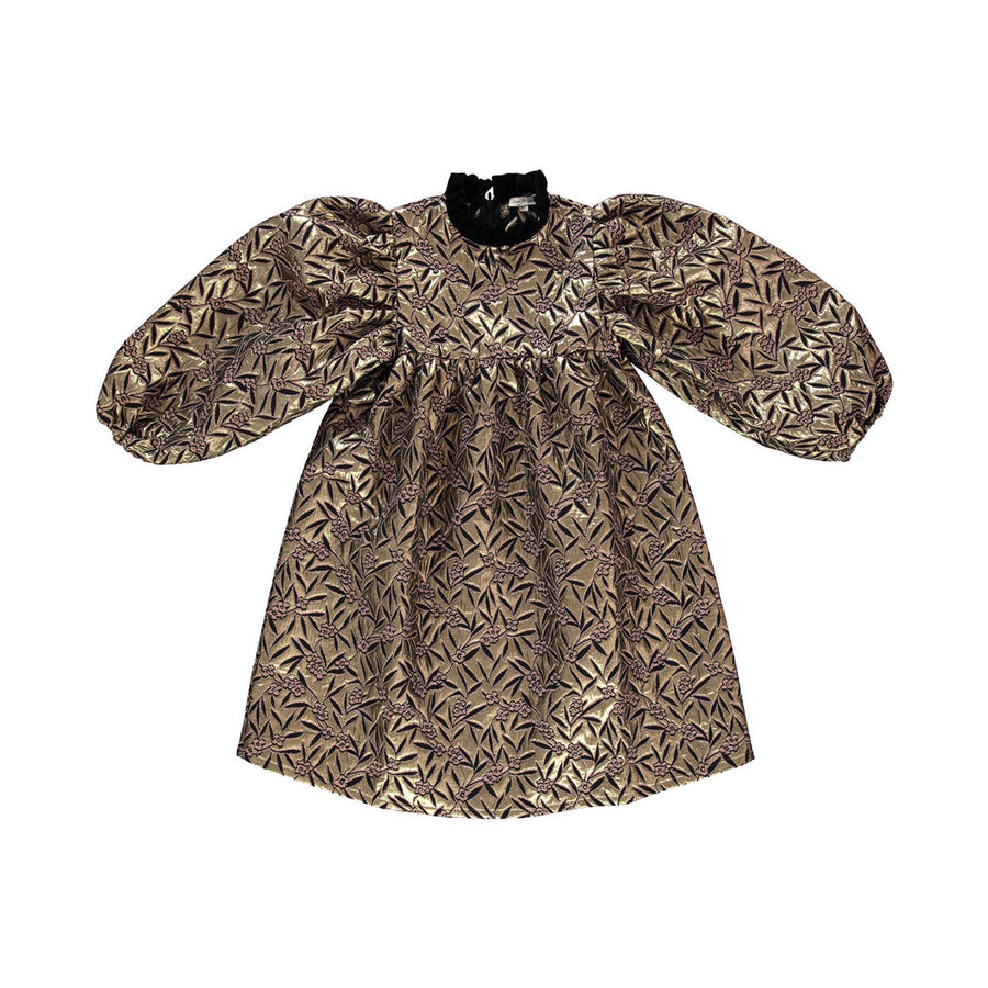 Bebe Organic Metallic Florals Isadora Dress