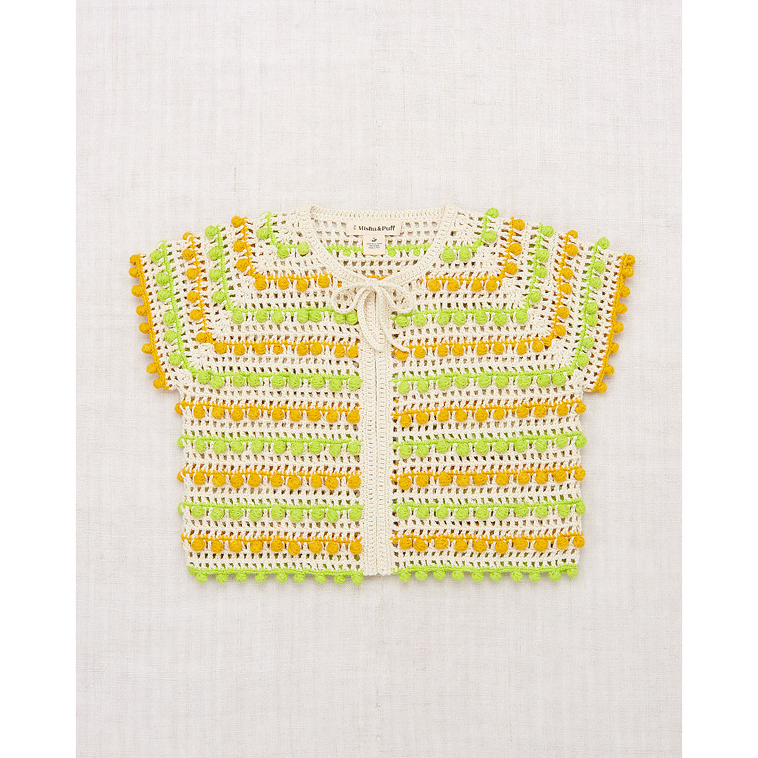 Misha and Puff Marzipan Isla Tie Cardigan