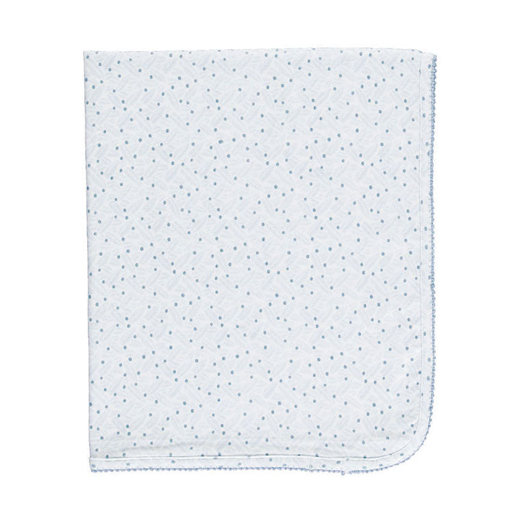 Bebe Organic Blue Leaves Iver Blanket