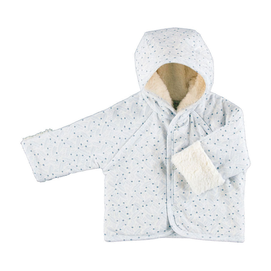 Bebe Organic Blue Leaves Iver Jacket