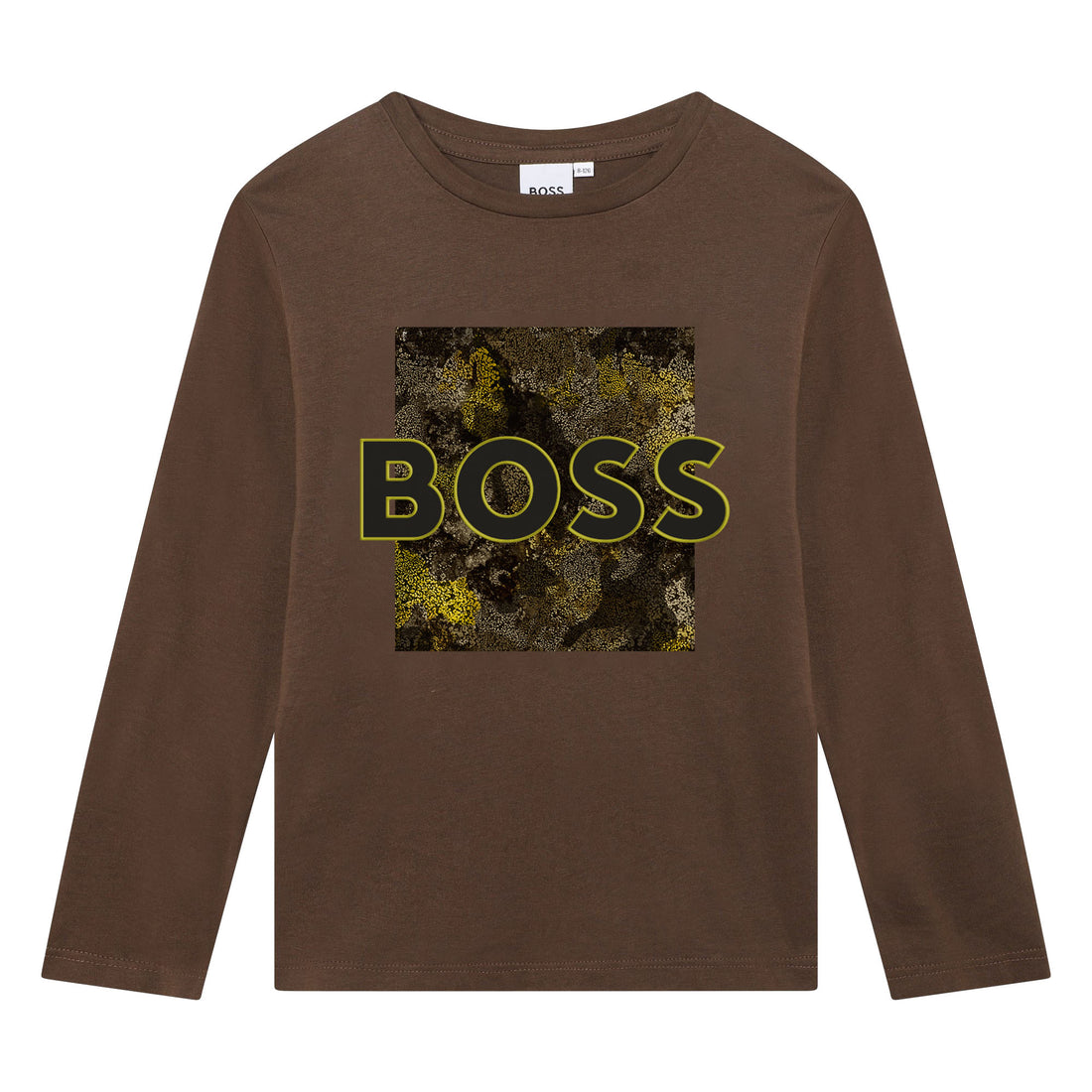 Hugo Boss Brown Long Sleeve T-Shirt