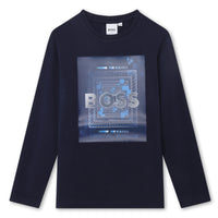 Hugo Boss Navy Long Sleeve T-Shirt