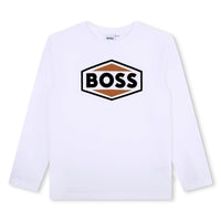 Hugo Boss White Long Sleeve T-Shirt