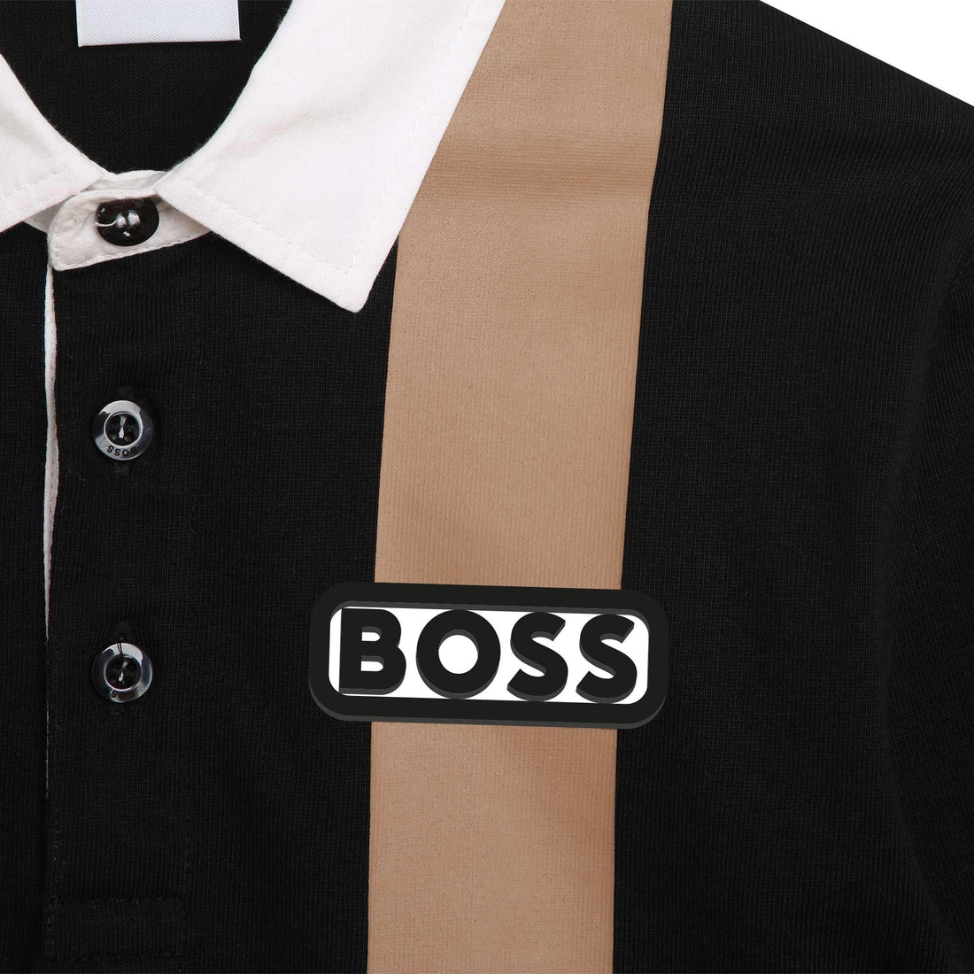 Hugo Boss Black Mini Me White Collar Polo