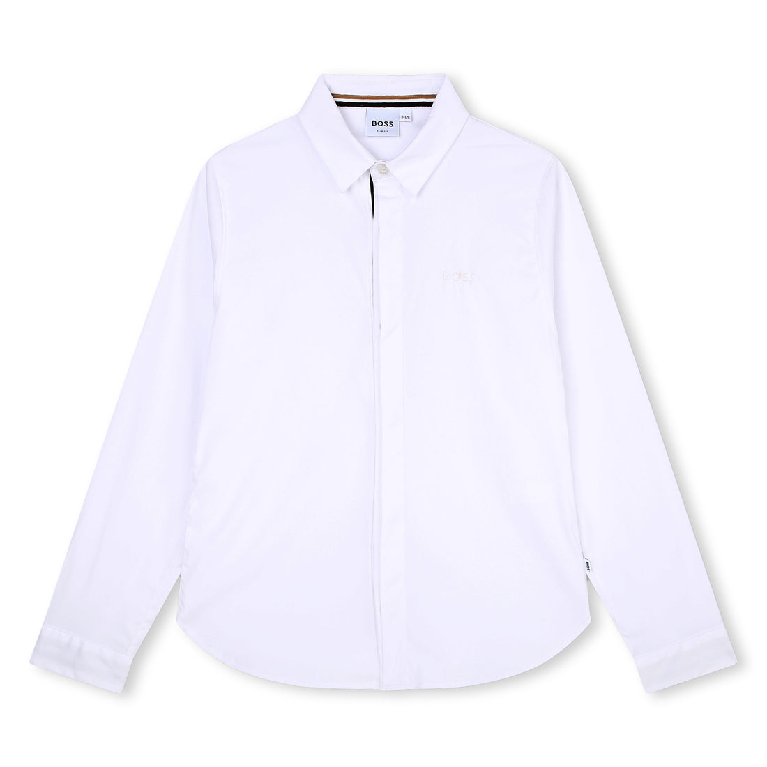 Hugo Boss White Plain Shirt