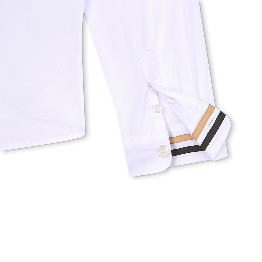 Hugo Boss White Plain Shirt