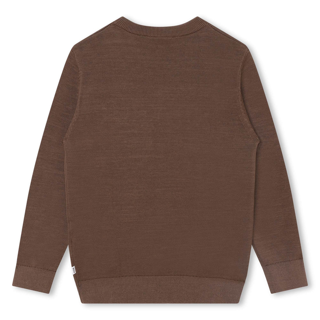 Hugo Boss Brown Mini Me Tone On Tone Sweater