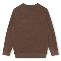 Hugo Boss Brown Mini Me Tone On Tone Sweater