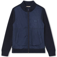 Hugo Boss Navy Knitted Cardigan