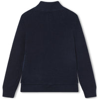Hugo Boss Navy Knitted Cardigan
