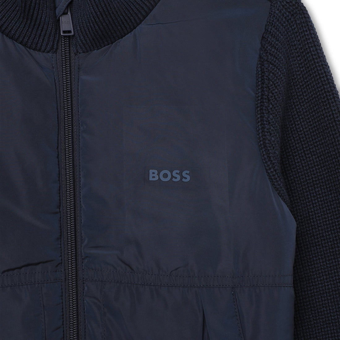 Hugo Boss Navy Knitted Cardigan