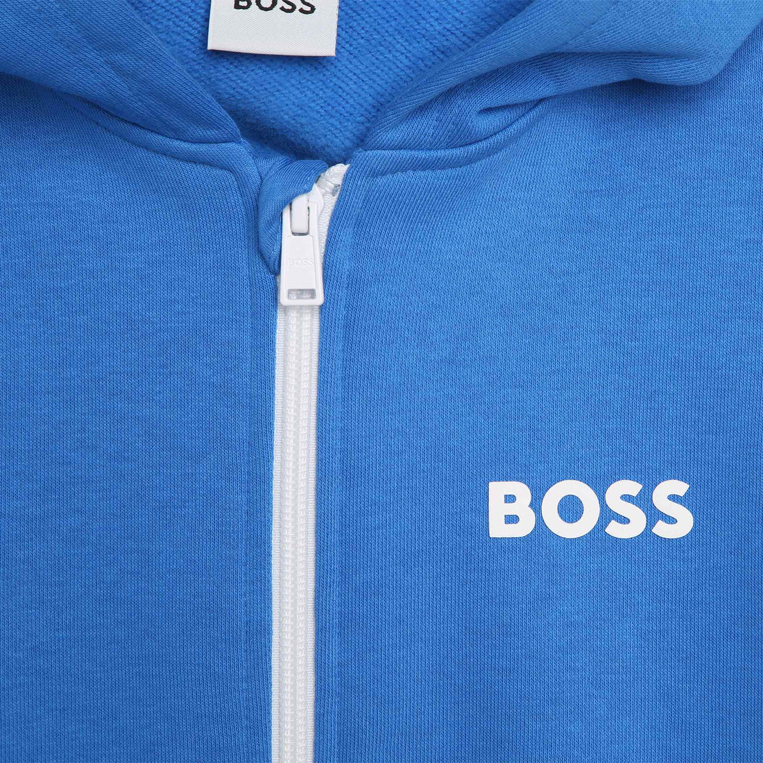 Hugo Boss Blue Mini Me Zip Up Hoodie
