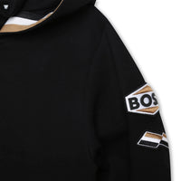 Hugo Boss Black Logo Sleeve Zip Up Sweatshirt