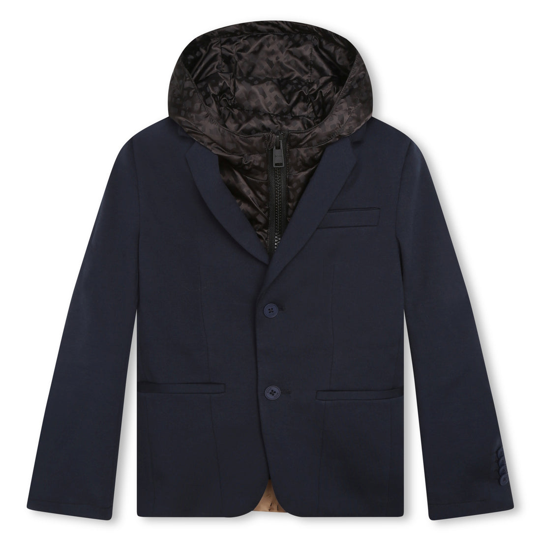 Hugo Boss Electric Blue Hooded Suit Jacket