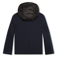 Hugo Boss Electric Blue Hooded Suit Jacket