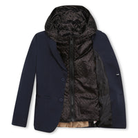 Hugo Boss Electric Blue Hooded Suit Jacket