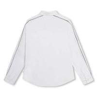 Hugo Boss White Long Sleeve Stripe Shirt