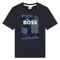 Hugo Boss Navy Mini Me Graphic Tee