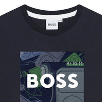 Hugo Boss Navy Mini Me Graphic Tee