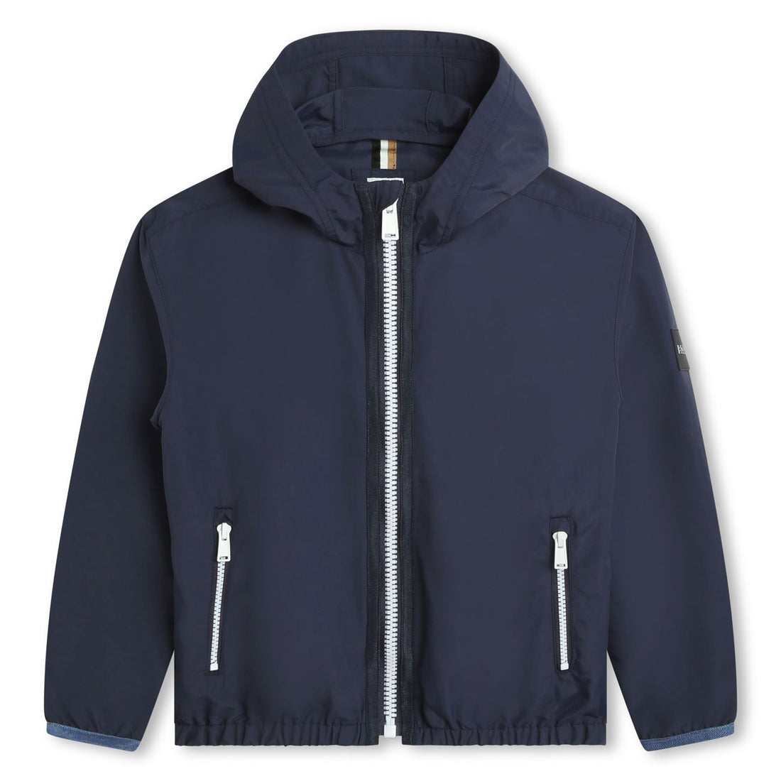 Hugo Boss Navy Hooded Windbreaker