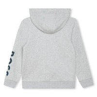 Hugo Boss Chine Grey Zip-Up Sweatshirt