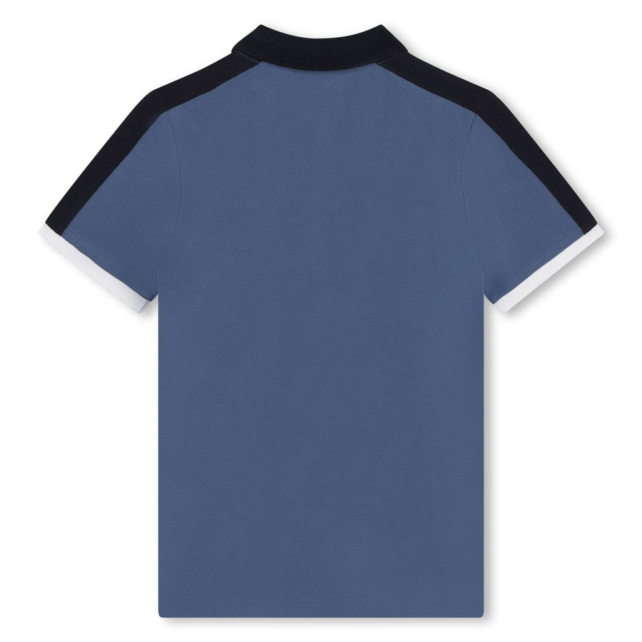 Hugo Boss Slate Blue Color Block Polo