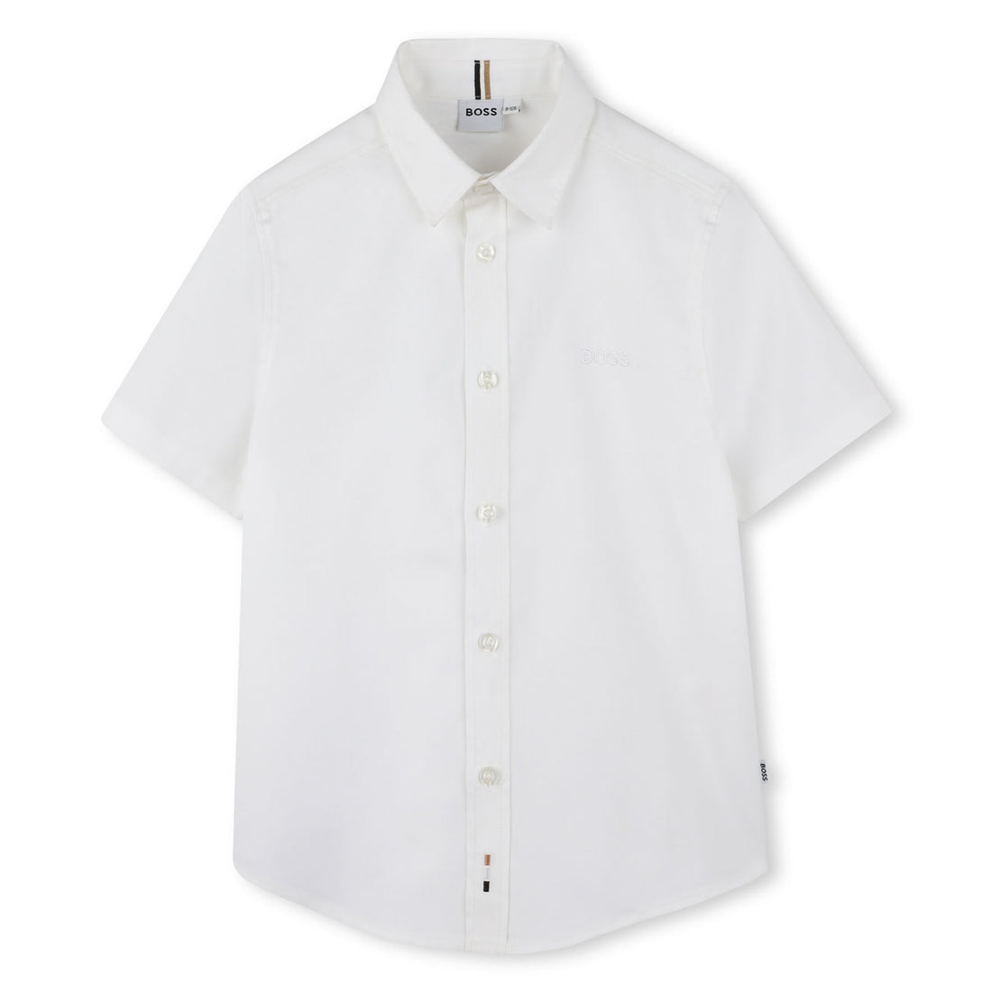 Hugo Boss White Embroidered Logo Shirt