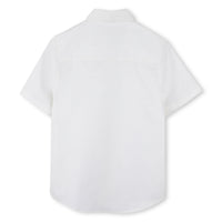 Hugo Boss White Embroidered Logo Shirt