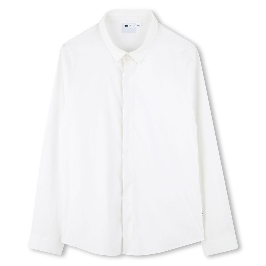 Hugo Boss White Tricolor Button Placket Shirt